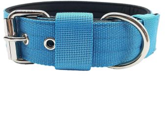 Pet Dog Collar Foam Scarf Nylon Bandana (Option: Blue-S)