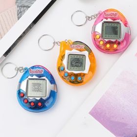 Pets in One Virtual Pet Cyber Pet Toy; Electronic Pet Machine Virtual Pet Handheld Mini Game Console (Color: [pet Machine] Blue)