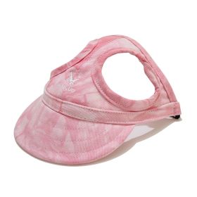 Pet Outdoor Supplies Puppy Peaked Baseball Cap (Option: Cloud Pink-S)